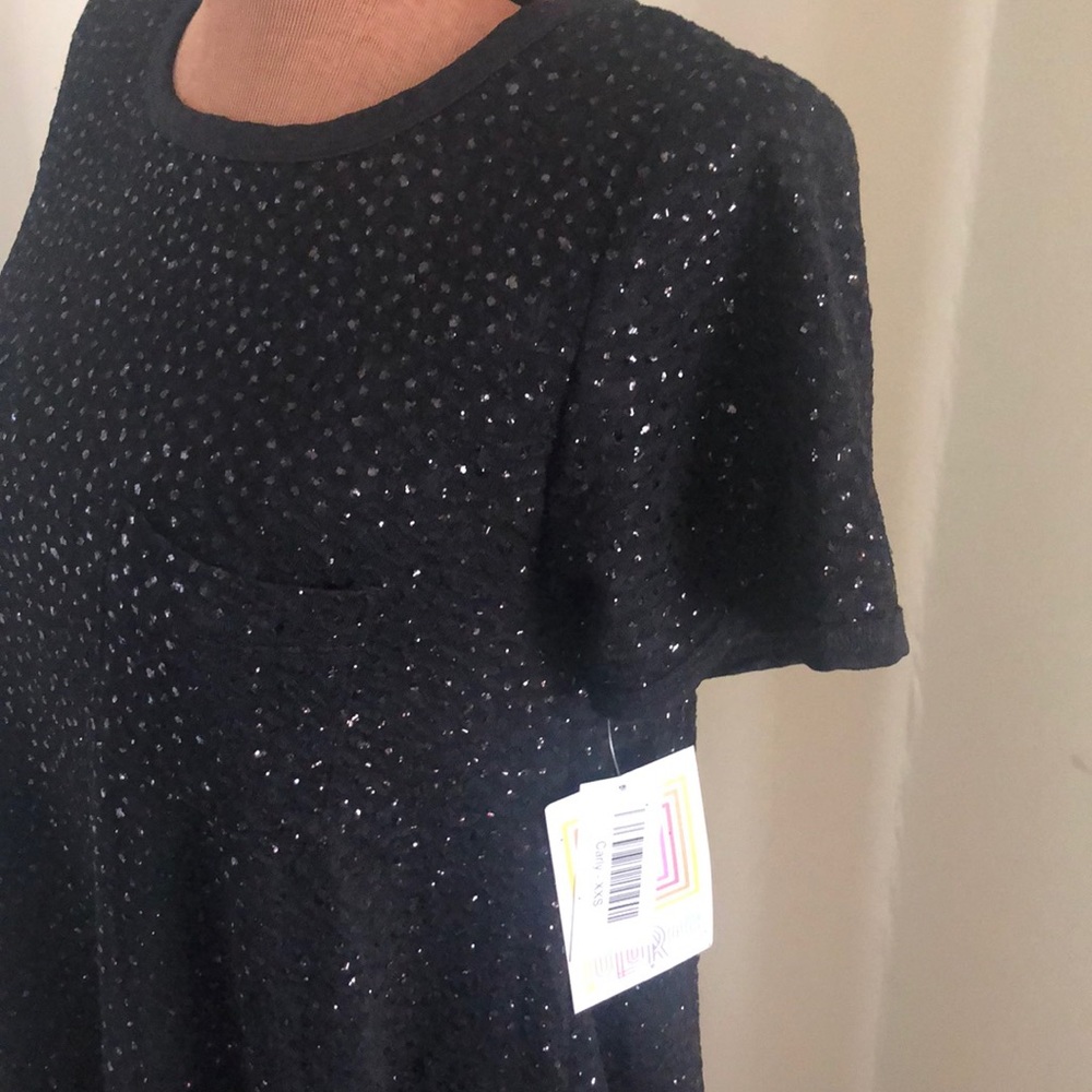 Black glitter Elegant LulaRoe Carly dress